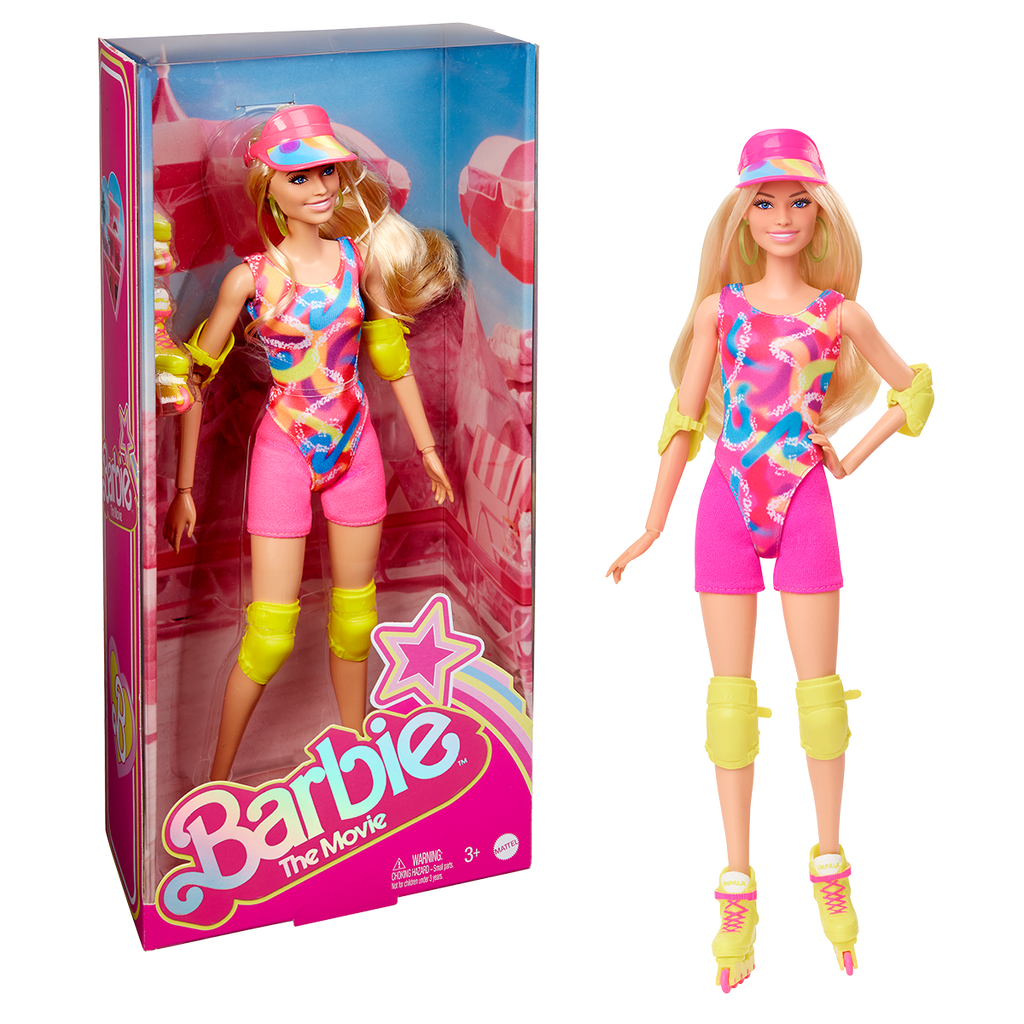 Barbie Movie Doll, Margot Robbie as Barbie in Inline Skating Outfit